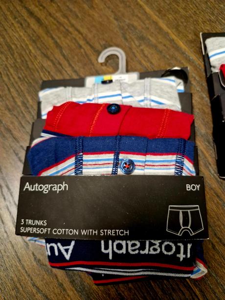 6ks nenosenych chlapcenskych boxeriek, marks & spencer,122