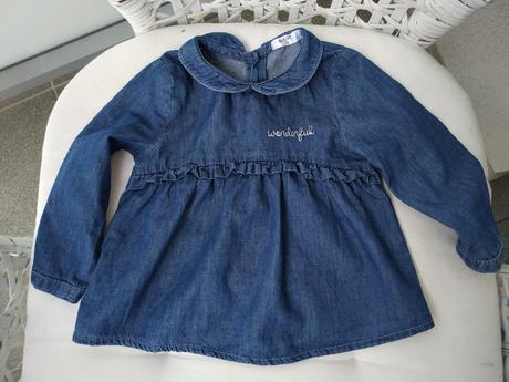 Milá tunika z mäkkej rifľoviny, v. 74, baby,74