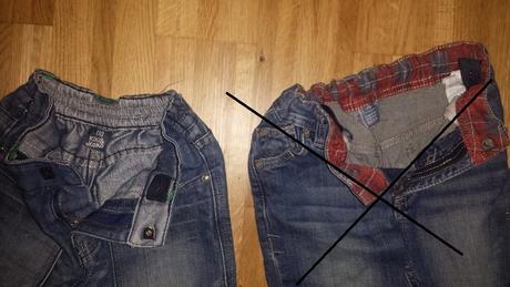 Zánovné rifle tako,h/m, v.116,pás prispôsobiteľný, h&m,116