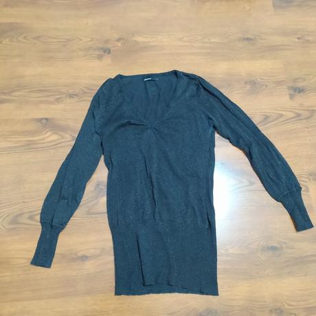 Sexy pulover s trblietkami, hlbsi v vystrih, vero moda,l