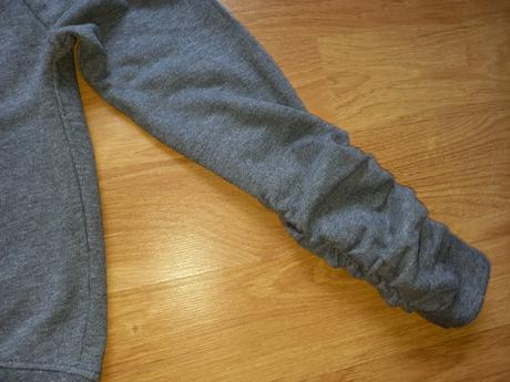 Crop mikina s nariasenými rukávmi, kik,152