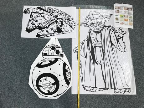 Star wars nálepky na stenu,