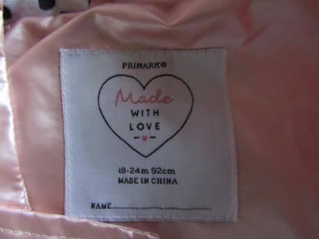 Pogumovaná metalická bundička, primark,92