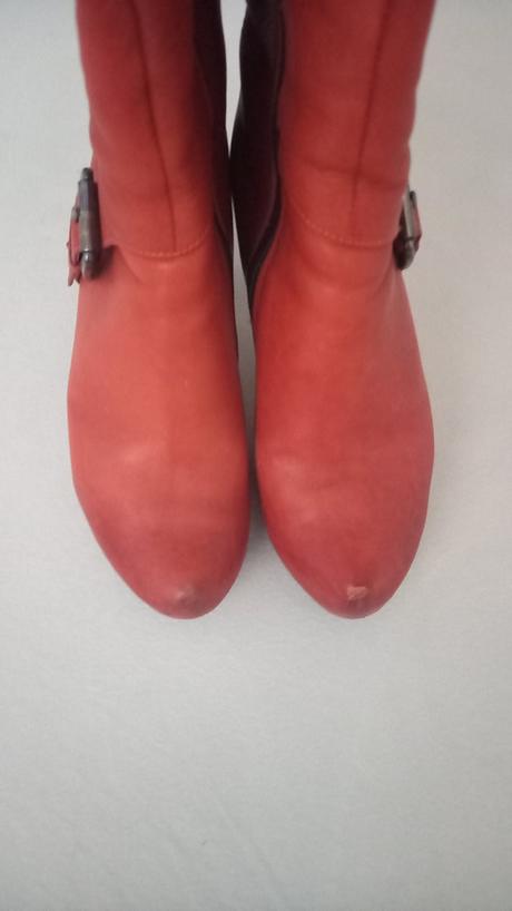 Kožené čižmy malo nosene, 38