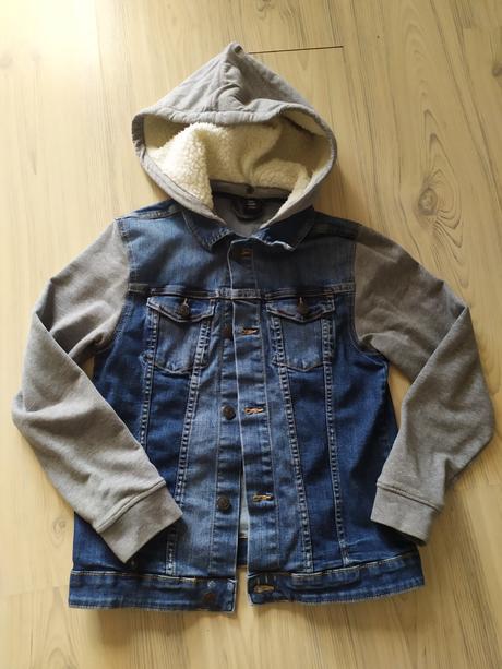 Riflová bunda, h&m,152