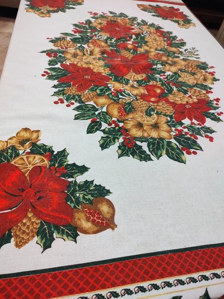 Vianočný bavlnený obrus, 