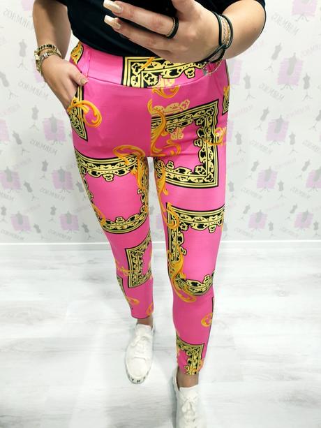 Vzorované nohavice s, s