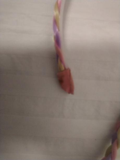 Dievčenská farebná čelenka s vrkočom,