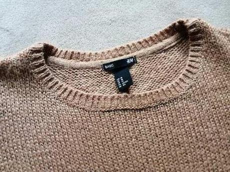 Hnedý sveter h&m č. xs, h&m,xs