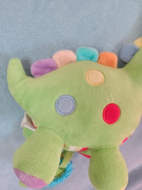 Zavesovací zelený dinosaurus, hrkajúci, 21 cm, 