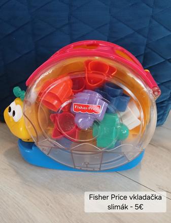 Fisher price vkladačka slimák,