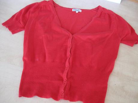 Červený svetrík, l, l