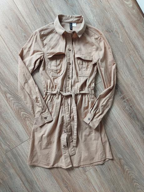 Bavlnene saty/predlzena kosela xs, h&m,xs