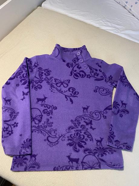 Mikina fialová s potlačou, h&m,134