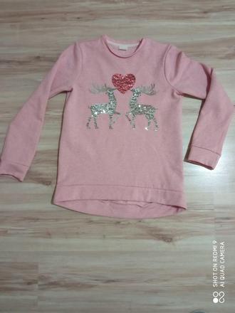 Dievčenská zateplená mikina-vel.158, f&f,158