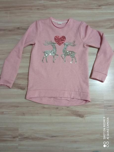 Dievčenská zateplená mikina-vel.158, f&f,158