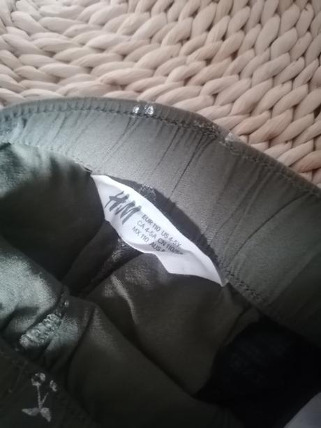 Letné nohavice h&m 110 olivove, h&m,110