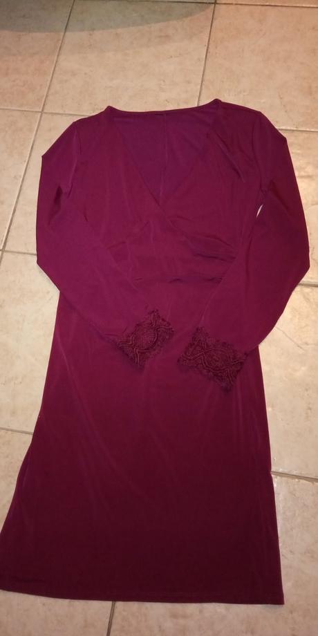 Bordové šaty, bonprix,m