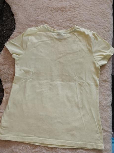 Bavlnené žlté tričko, kids,134