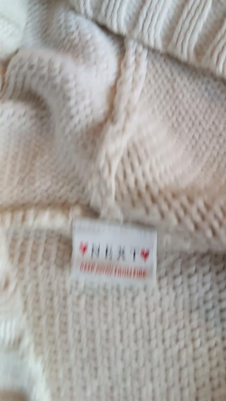 Dlhý biely next sveter na jar, next,116