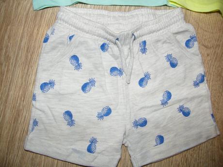 Ananásový setík + tričko - výborný stav, zara,86