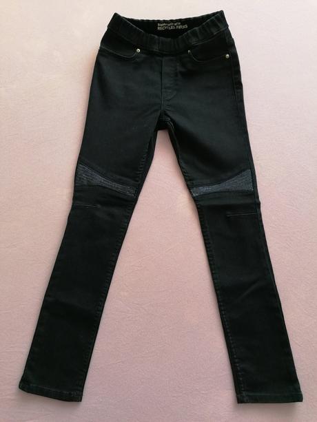 Dievčenské tmavomodre nohavice, h&m,128