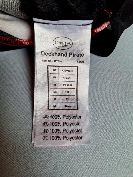 Pirát karnevalový komplet kostým veľ. 104-116, 