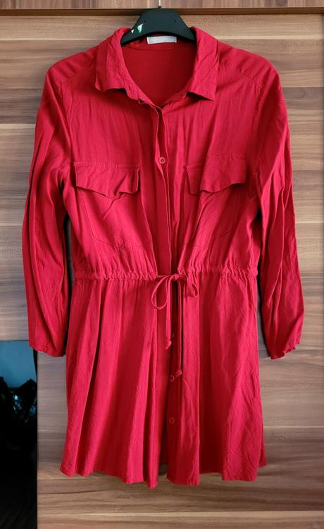 Bordova predlzena bluzka, kosela, gate,s