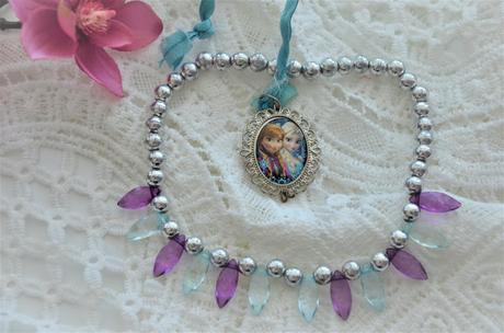 Medailón frozen+náhrdelník, 