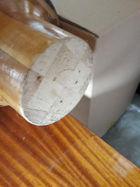 Krasna stara drevena vysoka vaza "socialisticka", 