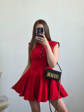 Zara červené šaty m, zara,38 / m