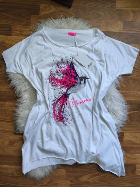 Dámske štýlové oversize tričko minou,