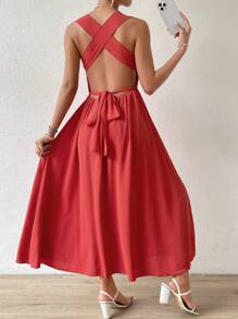 Saty backless orange, xl