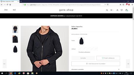 Zimná bunda, riflová bunda, riflové joggery, gate,l