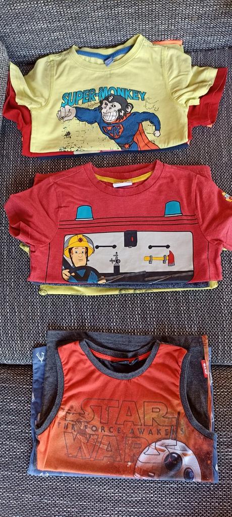 Balík krátkych tričiek pre chlapca 122, 122–134