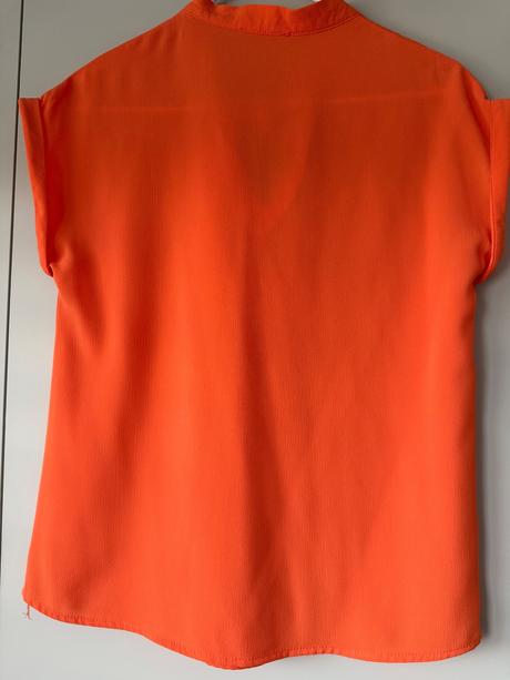 Oranžový top s mašlou promod, promod,s