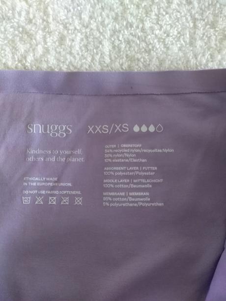 Snuggs nohavičky "m" "s""l"menštruačne, m