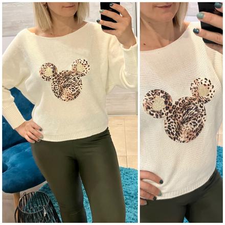 Dámsky sveter mickey, l / m / s