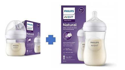 Avent natural response detská fľaša 125ml. + 260ml, avent