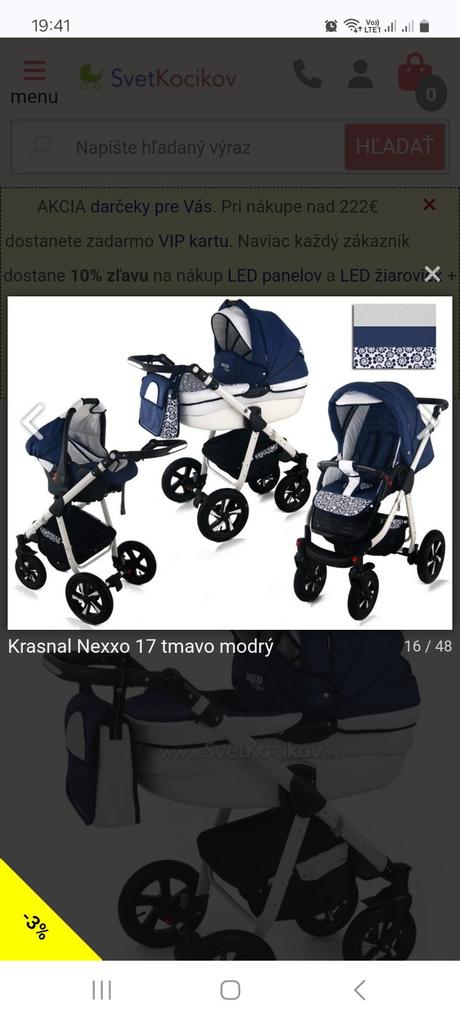 3kombinácia kočík nexo by krasnal, krasnal,krasnal nexxo