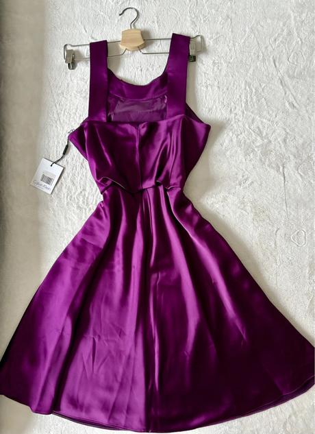 Calvin klein elegantné fialové šaty, calvin klein,m