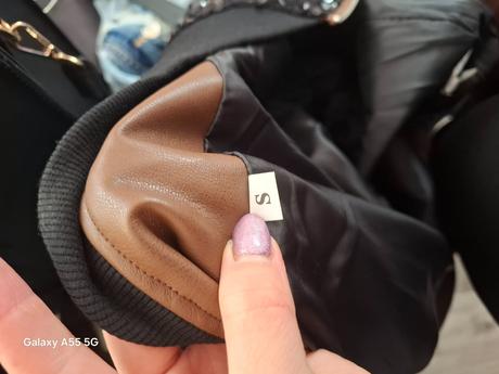 Koženková bomber bunda, s