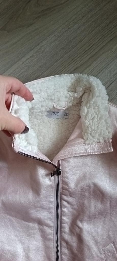 Teplá metalická bundička s kožušinkou, ovs,152