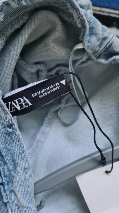 Denimové mini šaty, zara,s