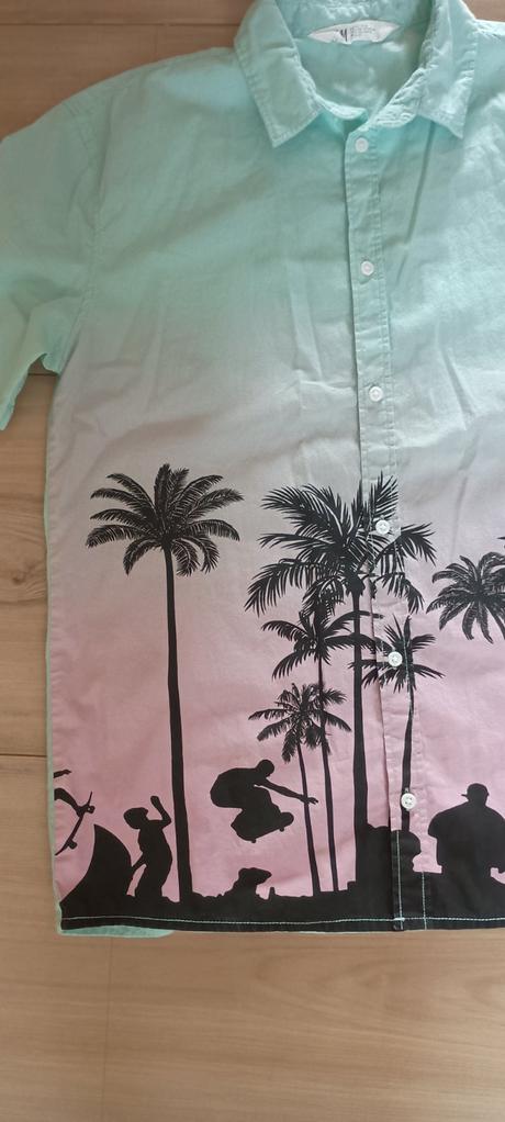 Krátka letná košeľa, h&m,158
