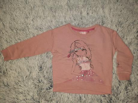 Bavlnená mikinka s dievčatkom, next,110