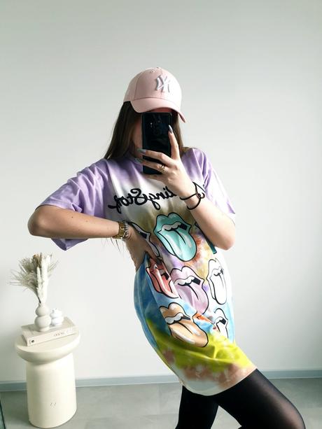 The rolling stones tričkové šaty,