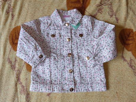 Riflová bundička pre dievčatko, pepco,92