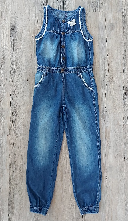 Rifľový overal s motýlikom, 128