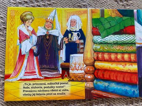 Krásne leporelo rozprávka o princeznej na hrášku,